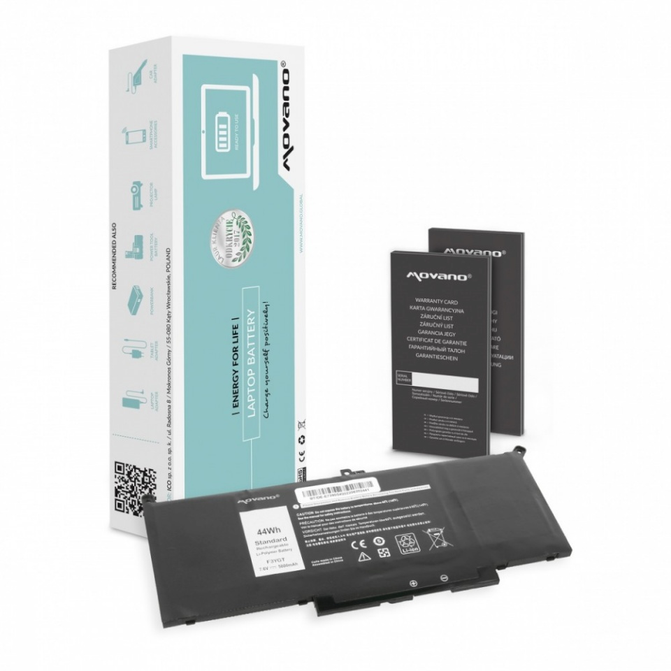 Movano sülearvuti aku MYJ96 for Dell Latitude 7290 7390 7490 - 5800 mAh (44 Wh)