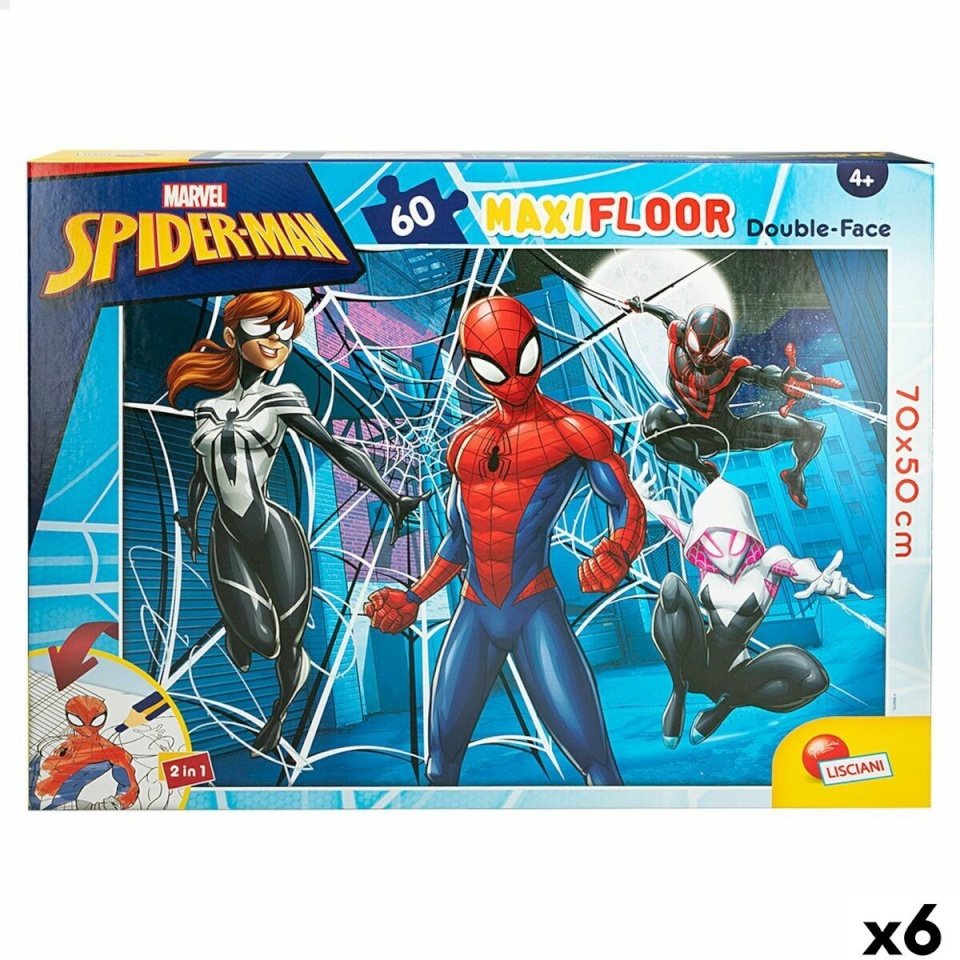 Spider-Man pusle Kahesuunaline 60-osaline 70x 1,5x 50cm 6 Ühikut