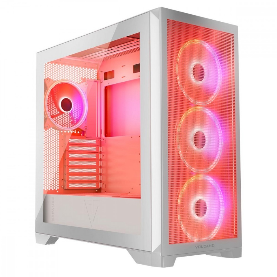 Modecom valge COMPUTER CASE EXPANSE S ARGB