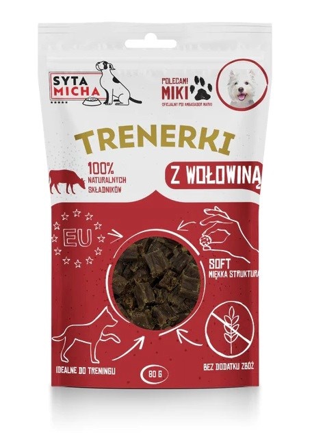Syta Micha maius koerale Treats with Beef, 80g