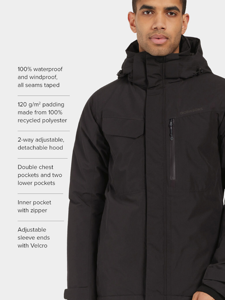 Didriksons jope Stefan must - suurus XL