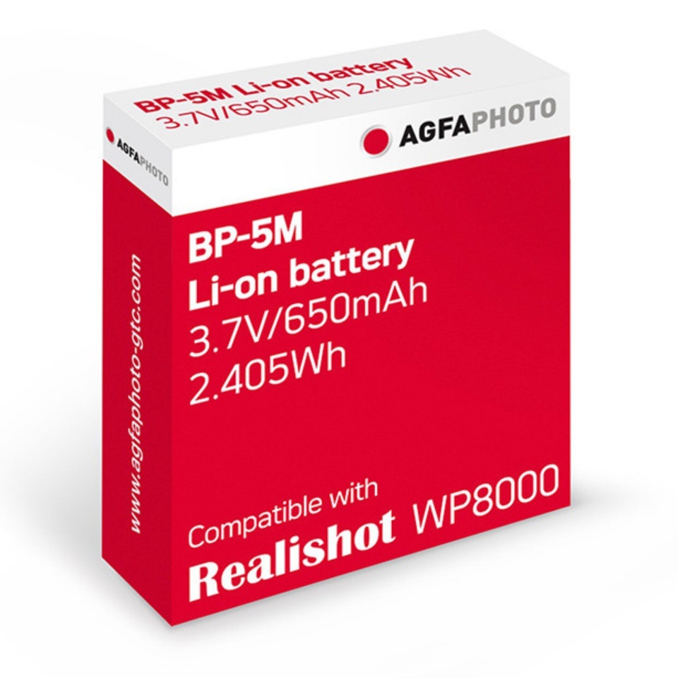 AgfaPhoto li-ion aku BP-5M 3.7V 650mAh (WP8000)