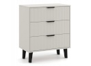 Top E Shop kummut SCANDI 3S SLIM CHEST OF DRAWERS, CASHMERE COLOUR