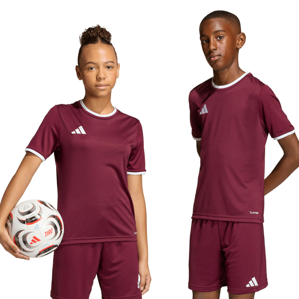 Adidas Teamwear T-särk lastele Entrada 26 Jersey bordoopunane JZ2530 suurus 152cm