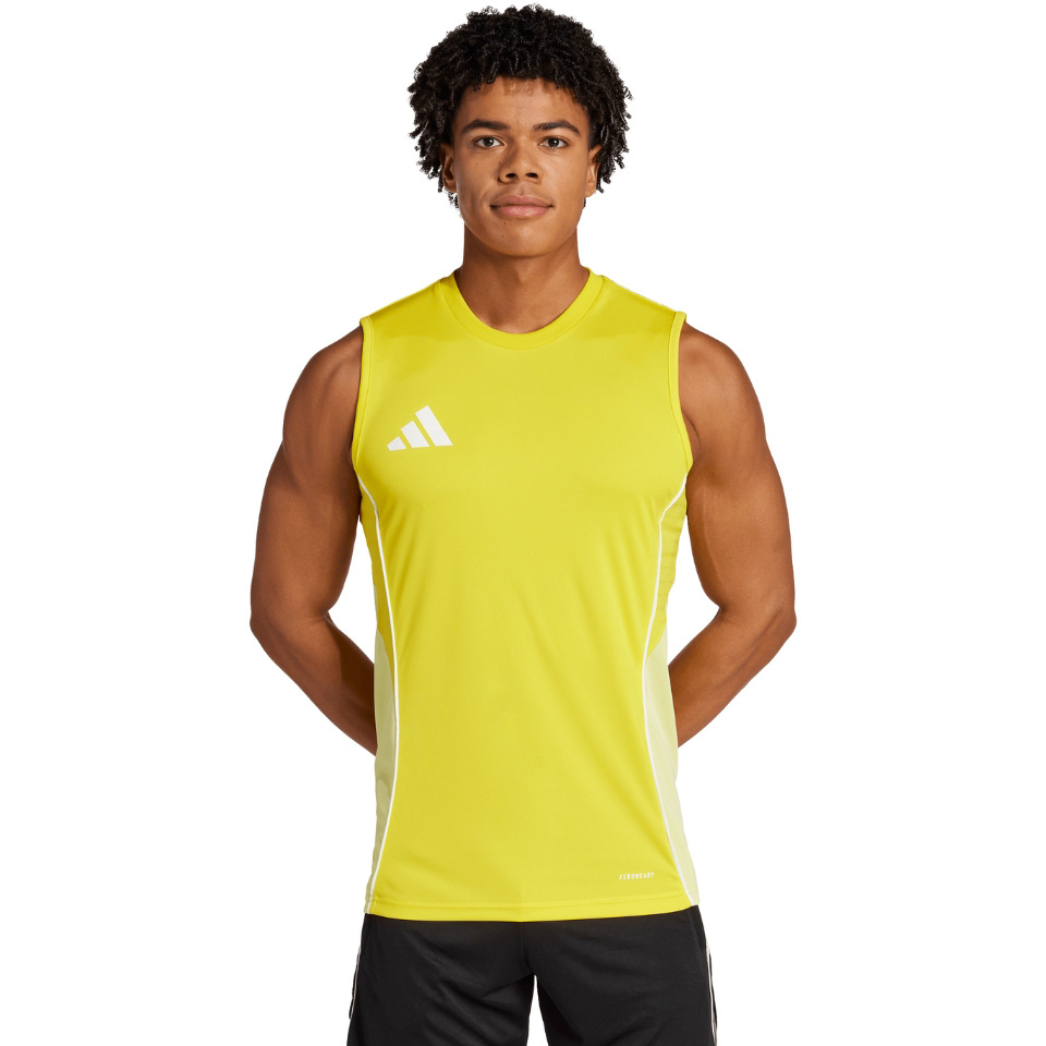Adidas Teamwear T-särk meestele Tiro 25 Competition Sleeveless Jersey kollane JI8954 suurus L