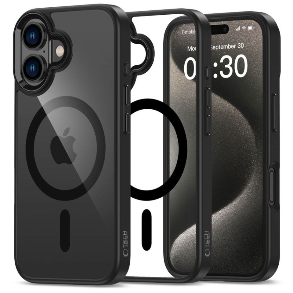 Tech-Protect MAGMAT MagSafe iPhone 16 Black/CLEAR