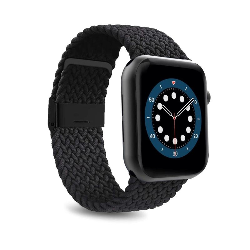 Puro Loop Nylon Strap for Apple Watch 42mm/44mm/45mm/49mm - Black