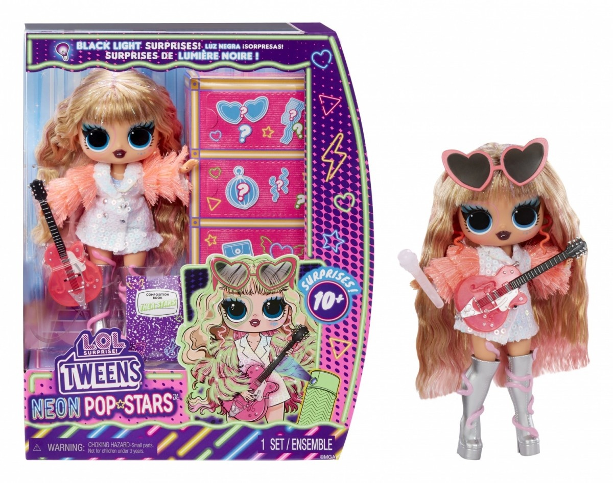 MGA mängunukk Doll L.O.L. Surprise Tweens Neon Pop Stars Thea