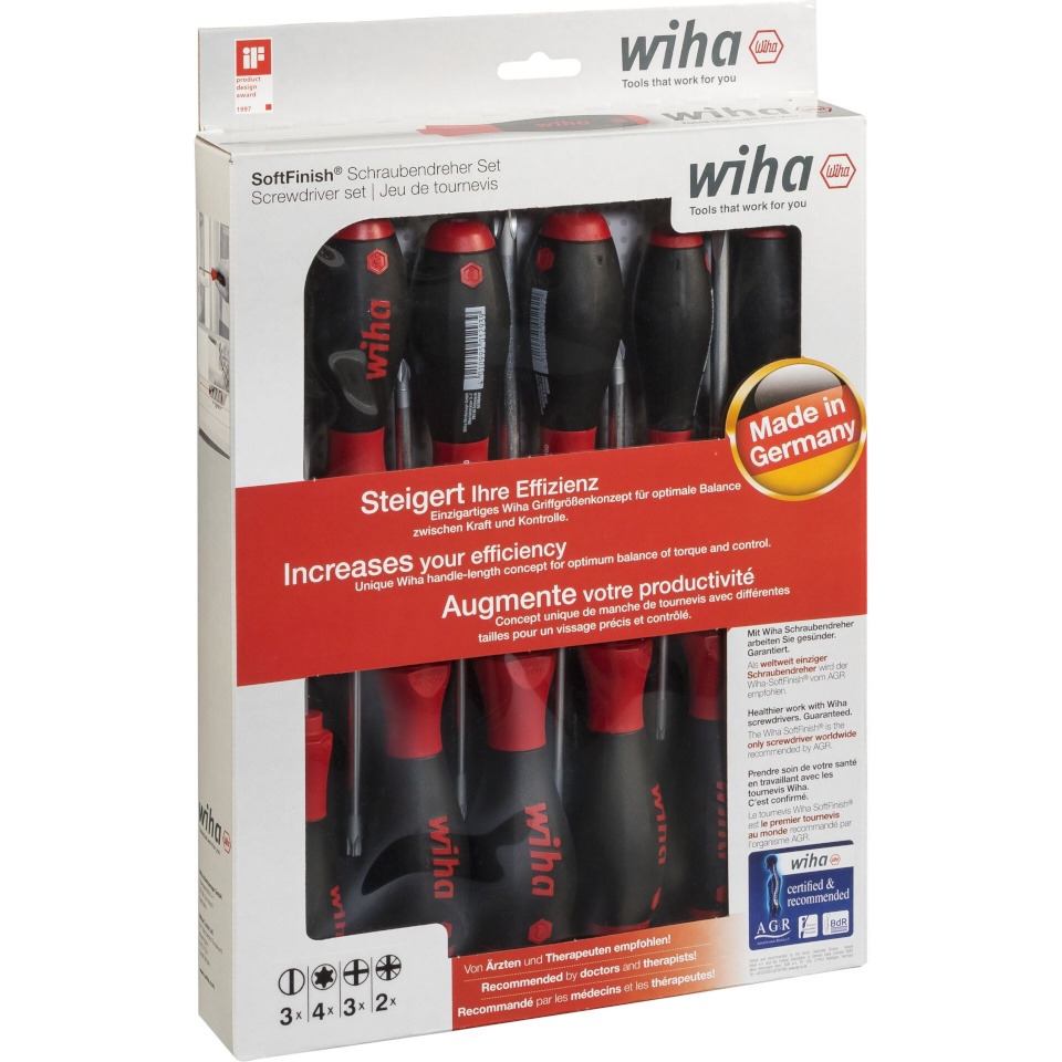Wiha kruvikeerajate komplekt Screwdriver Set SoftFinish