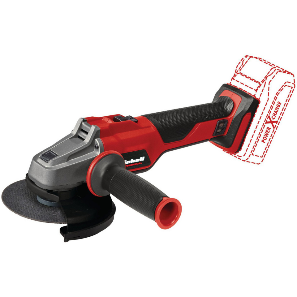 Einhell nurklihvija Professional Cordless Angle Grinder AXXIO 18/115 Q, 18V, punane/must