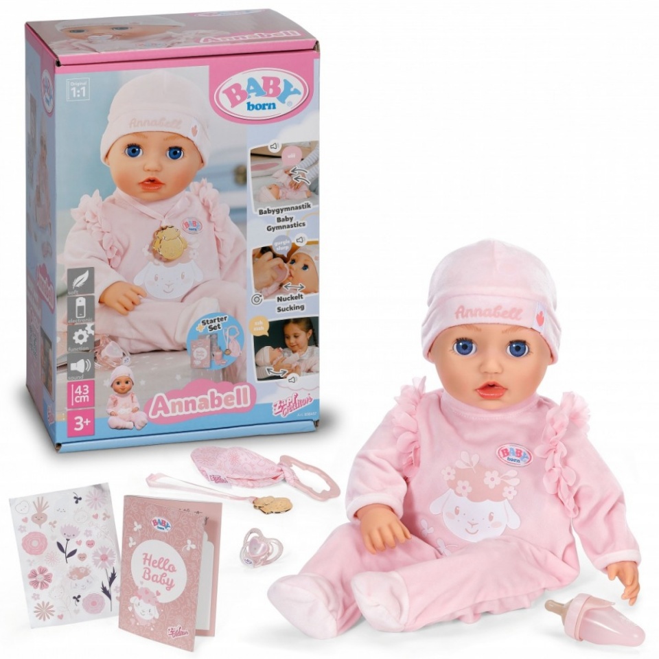 Zapf mängunukk Baby Annabell 43cm