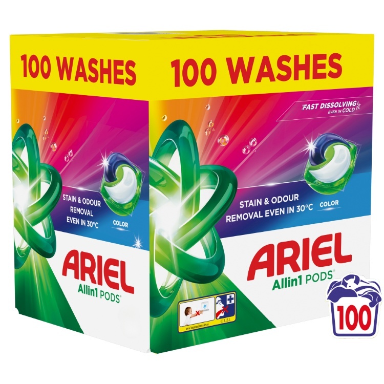 Ariel pesukapslid All-in-1 PODS Color, 100tk
