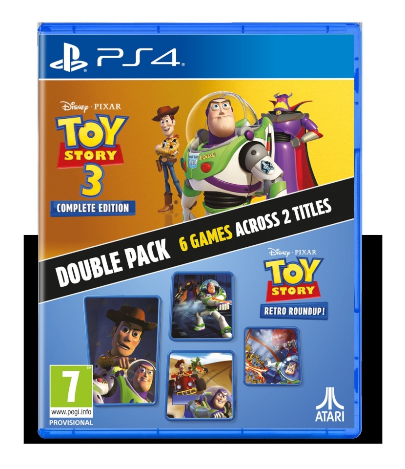 Toy Story: Retro Roundup! + Toy Story 3 täisväljaande topeltpakk (PS4)