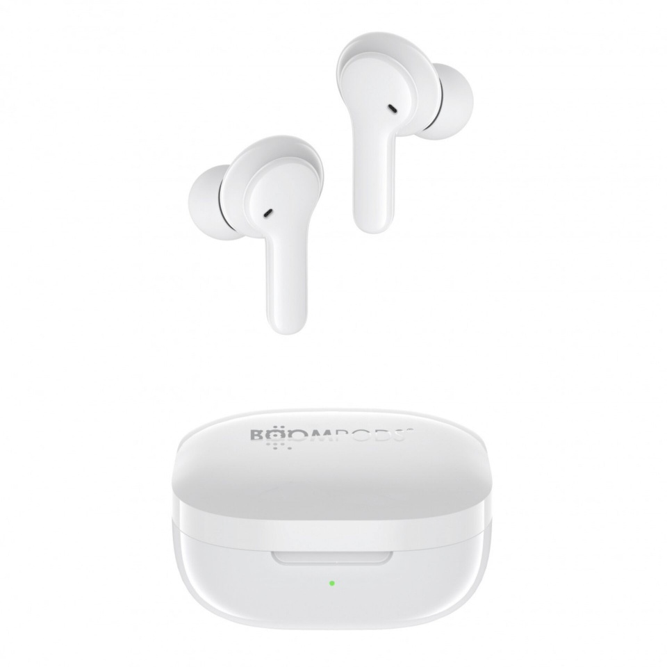 Boompods kõrvaklapid Bassline Compact valge