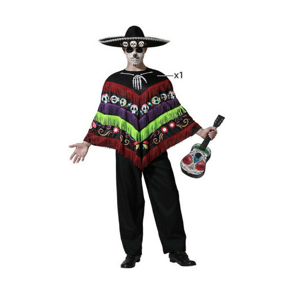 Kostüüm Maskeraadi kostüüm täiskasvanutele Mehhiko must Üks suurus