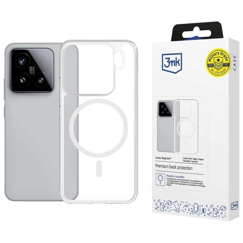 3mk kaitsekest Armor Mag Xiaomi 15 Pro MagSafe clear