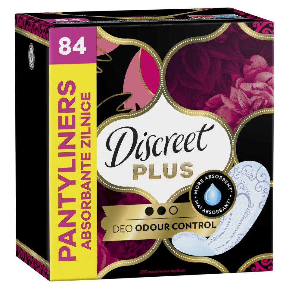 Discreet Protective Odour Control Plus Pesukaitsmed, 84 tk