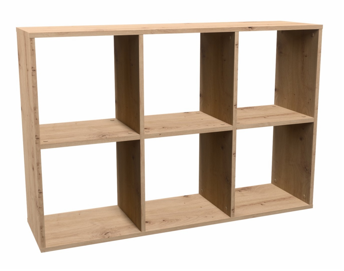 Top E Shop riiul MALAX 2X3 ARTISAN Living Room Bookcase