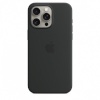 Apple kaitsekest Silicone Case with MagSafe for iPhone 15 Pro Max Black, must
