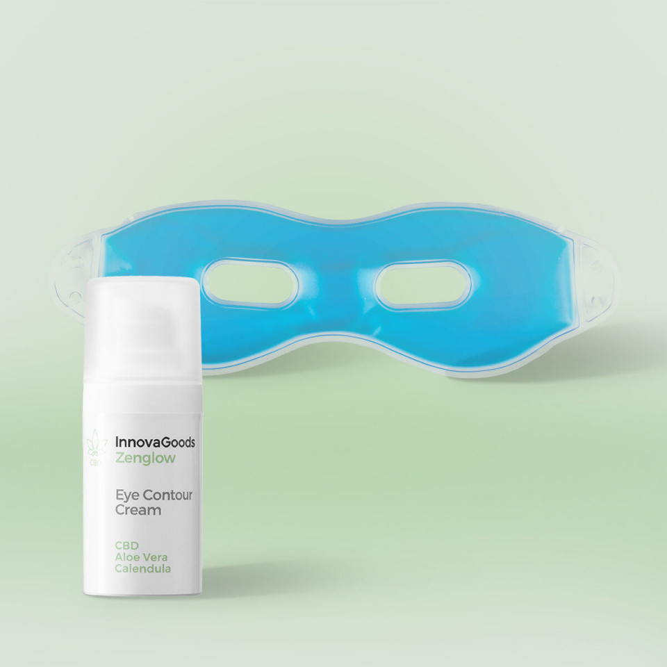 InnovaGoods Lõõgastav silmakontuuri hoolduskomplekt CBD
