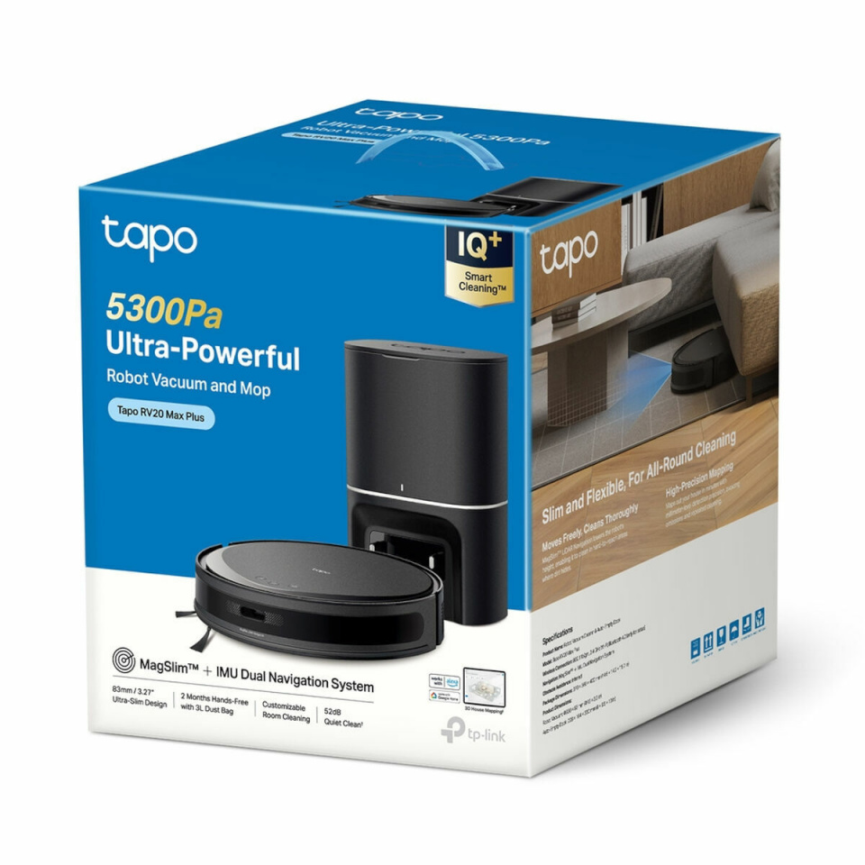 TP-Link Varstolmuimeja TAPO RV20 MAX PLUS 45 W