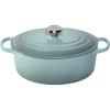 Le Creuset malmpott Signature Oval Roasting Pan, 29cm, Sea Salt, roheline