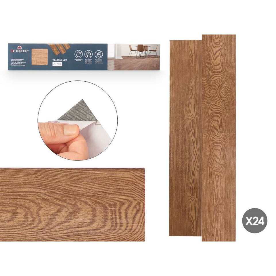GiftDecor Vinüül Parquet pruun 24tk