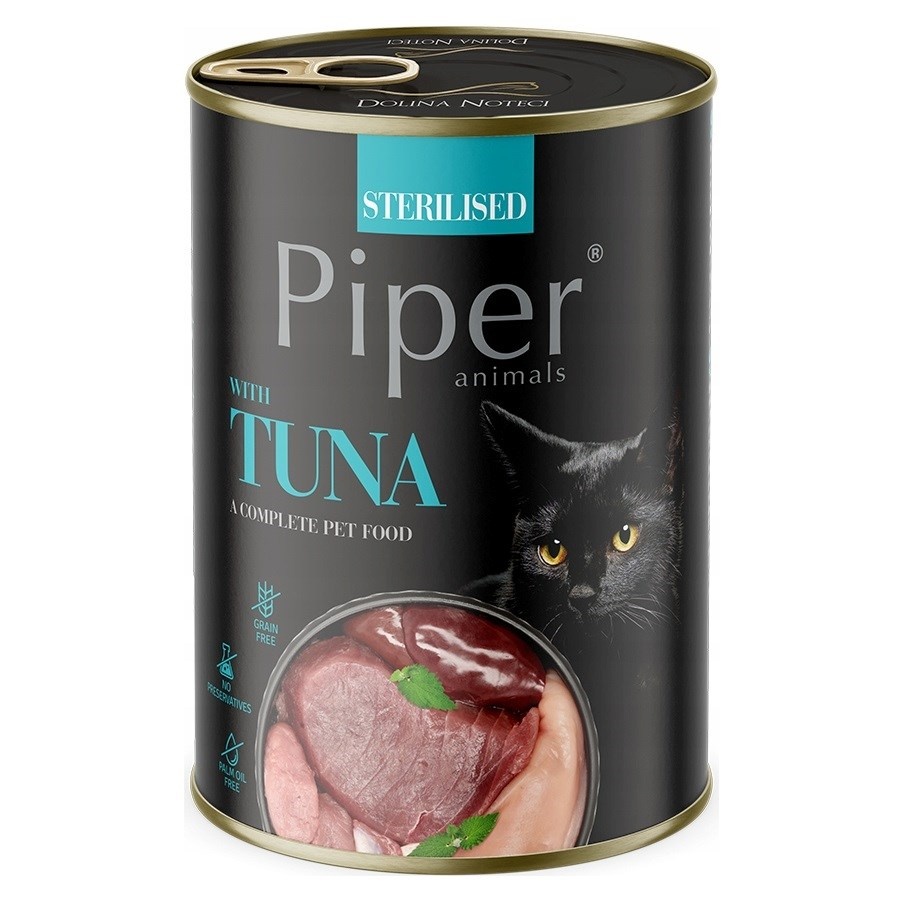 Dolina Noteci kassitoit Piper Animals Sterilised with Tuna, 400g