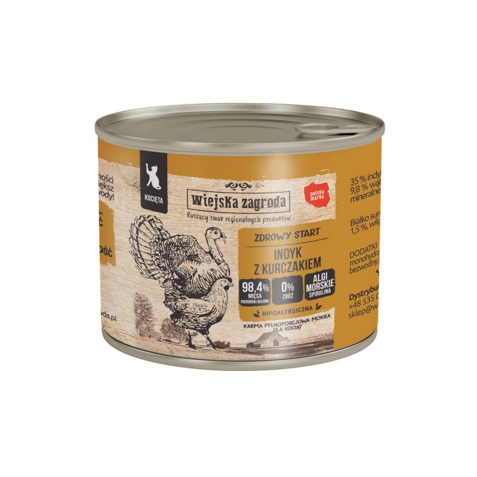 Country Farm kassitoit Turkey and Chicken for Kittens, 200g