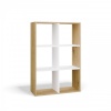 Top E Shop riiul MALAX 2X3 ARTISAN/valge Bookcase
