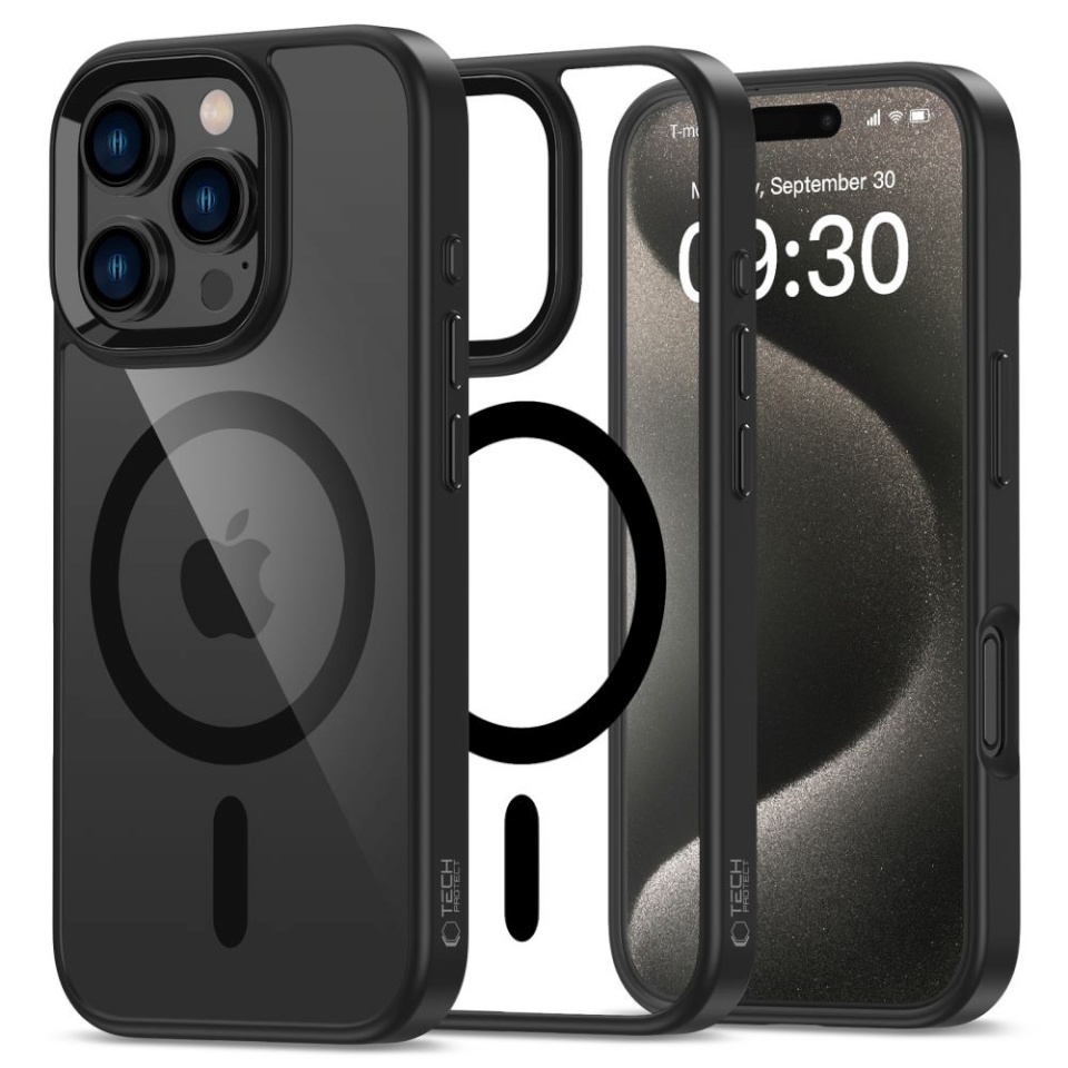 Tech-Protect MAGMAT MagSafe iPhone 16 Pro Black/CLEAR