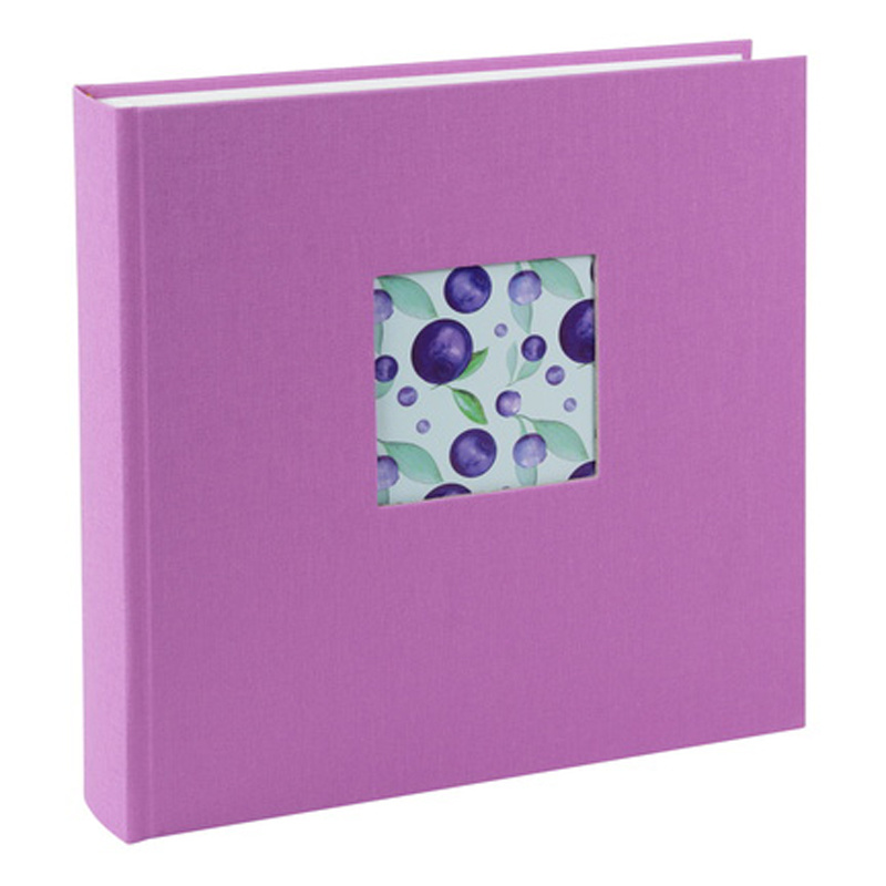Goldbuchi fotoalbum Bella Vista 25x25 cm, lavendel (väike) raamatualbum, 60 valged leheküljed