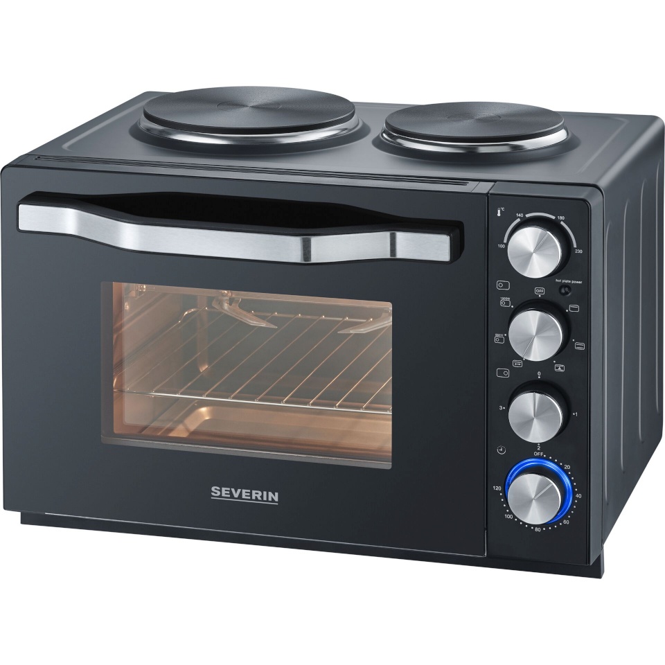 Severin miniahi TO 2074 Baking and Toasting Oven with Hotplates, must