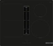 Bosch Õhupuhastiga pliidiplaat , 4 x induktsioon, 60 cm, 595 m3/h, 69 dB, lõigatud serv, must