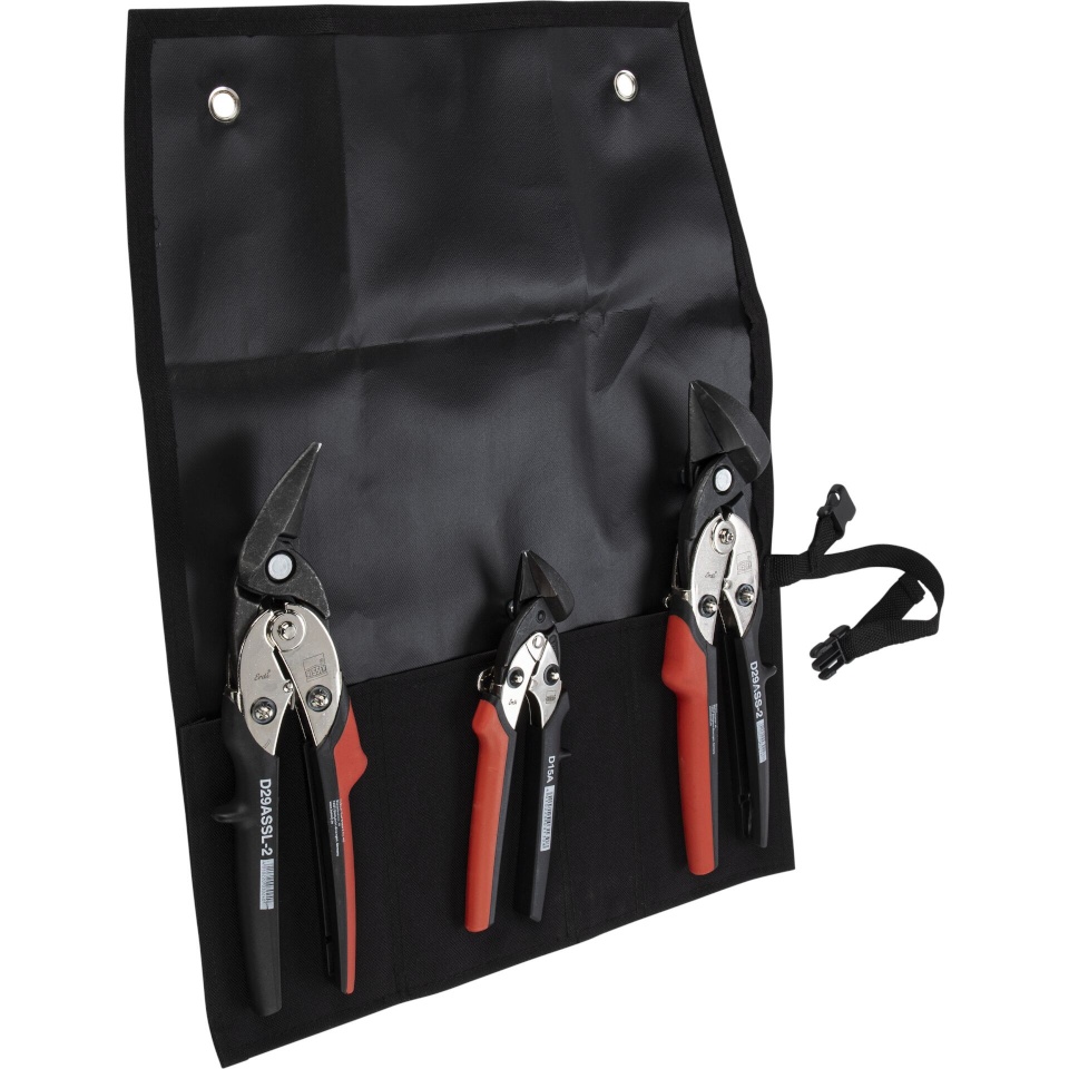 Bessey Set of shape and straight Cutting snips in bag DSET29-15