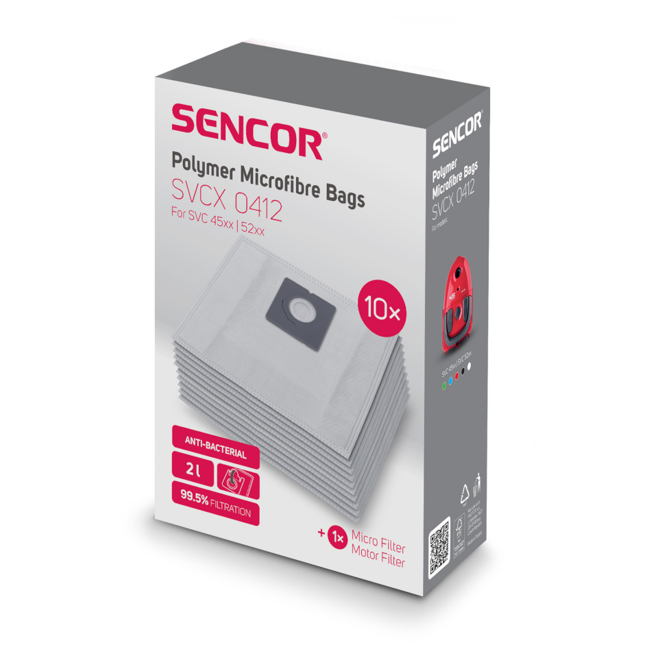 Sencor tolmukotid SVC45, 52 Dust Bags, 10tk