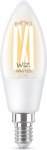 WiZ nutipirn Smart Lamp, E14, Clear Glass, Tunable White, Wi-Fi, 2700-6500K, 470lm, 1tk