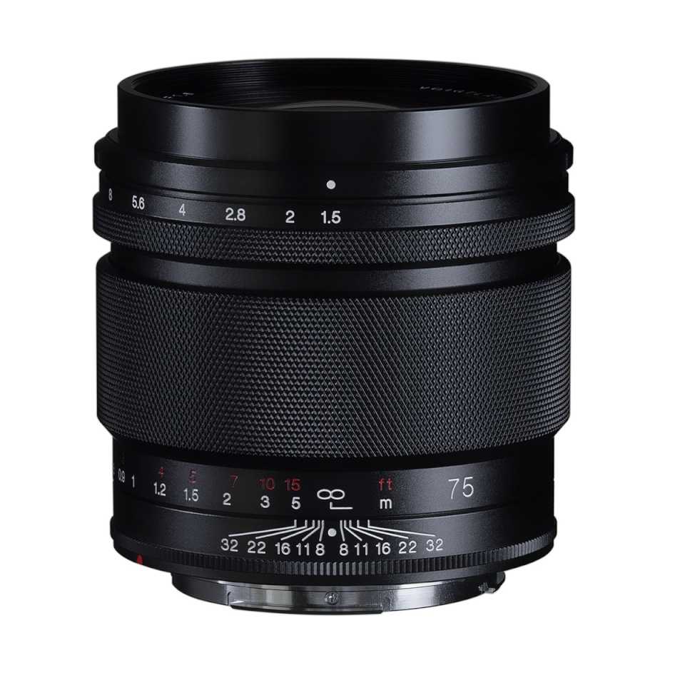 Voigtländer Nokton 1,5/75 mm Canoni RF-kinnitus, asfääriline, must, objektiiv