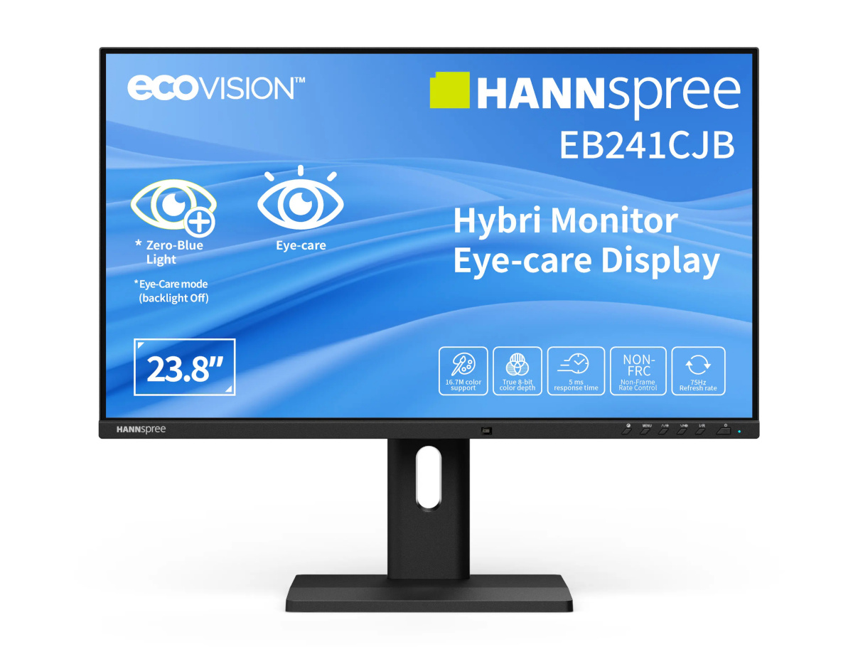 Hannspree monitor Hannspree 60.4cm (23.8") EB241CJB 16:9 Hybri HDMI+DP+USB