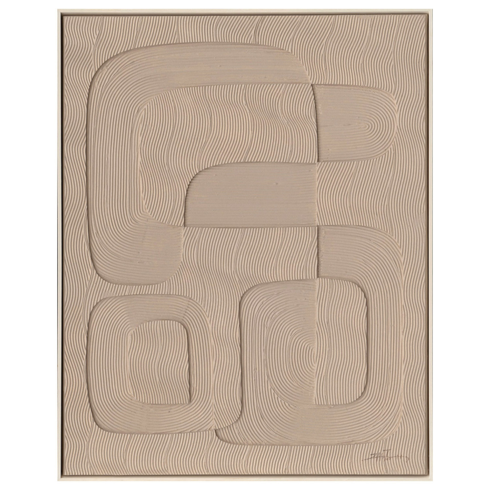 H4Y maal raamiga 80x100cm, helepruun kujund