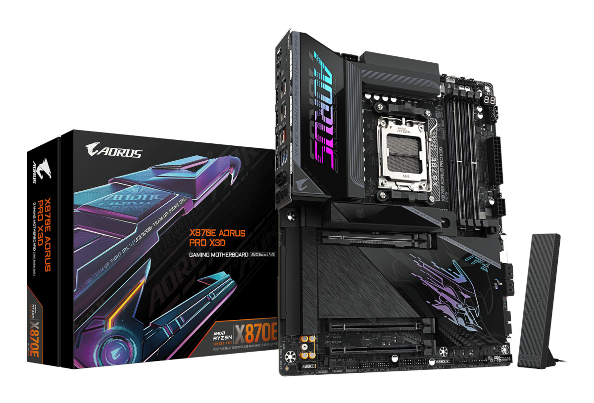 Gigabyte emaplaat X870E AORUS PRO AX (X870E,AM5,ATX,DDR5)