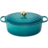 Le Creuset pott Signature Oval Roasting Pan, 31cm, Bleu Riviera, sinine