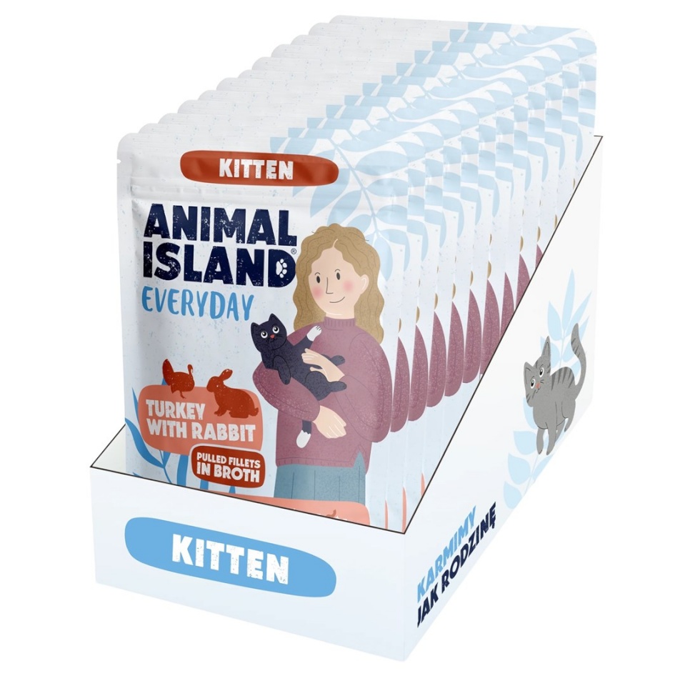Animal Island kassitoit Everyday Kitten Turkey with Rabbit Box, 12x85g