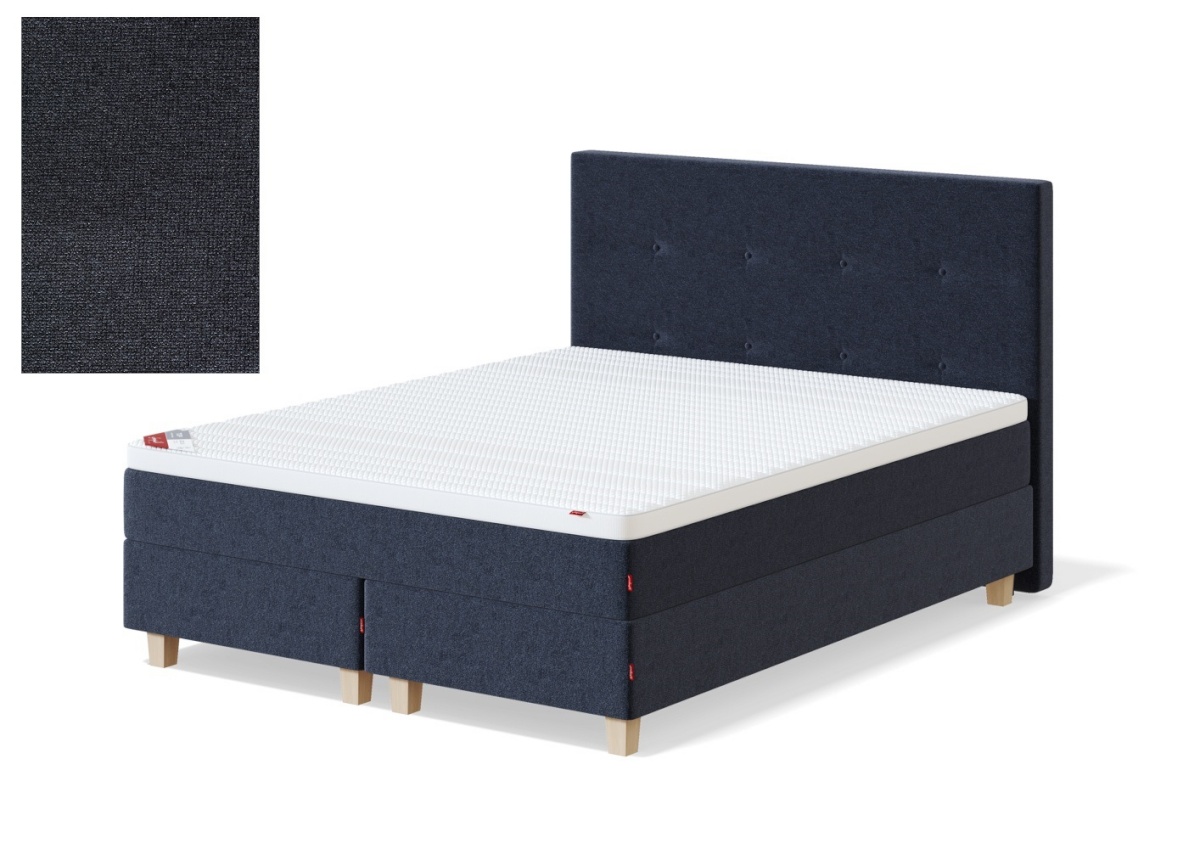 Sleepwell kontinentaalvoodi BLUE CONTINENTAL, 180x200x41cm, AGGE tumehall, jäik
