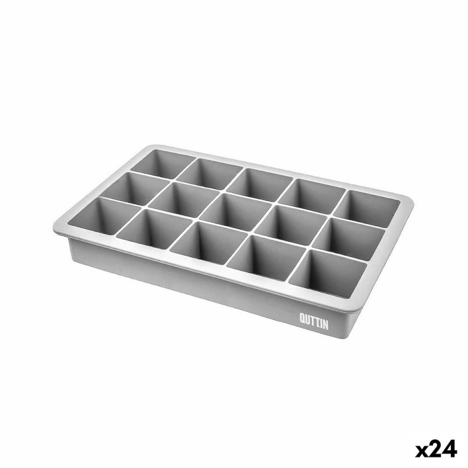 Quttin Jääkuubiku Vorm Painduv Silikoon 18,2x11,5x3,5cm (24tk)