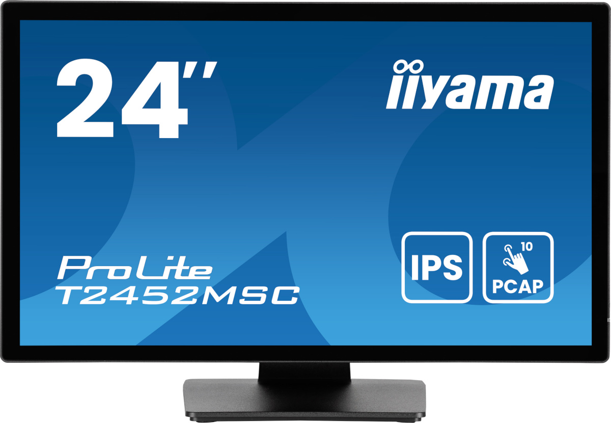 iiyama monitor 60.5cm (23.8") T2452MSC-B1AG 16:9 Touch HDMI+DP+USB