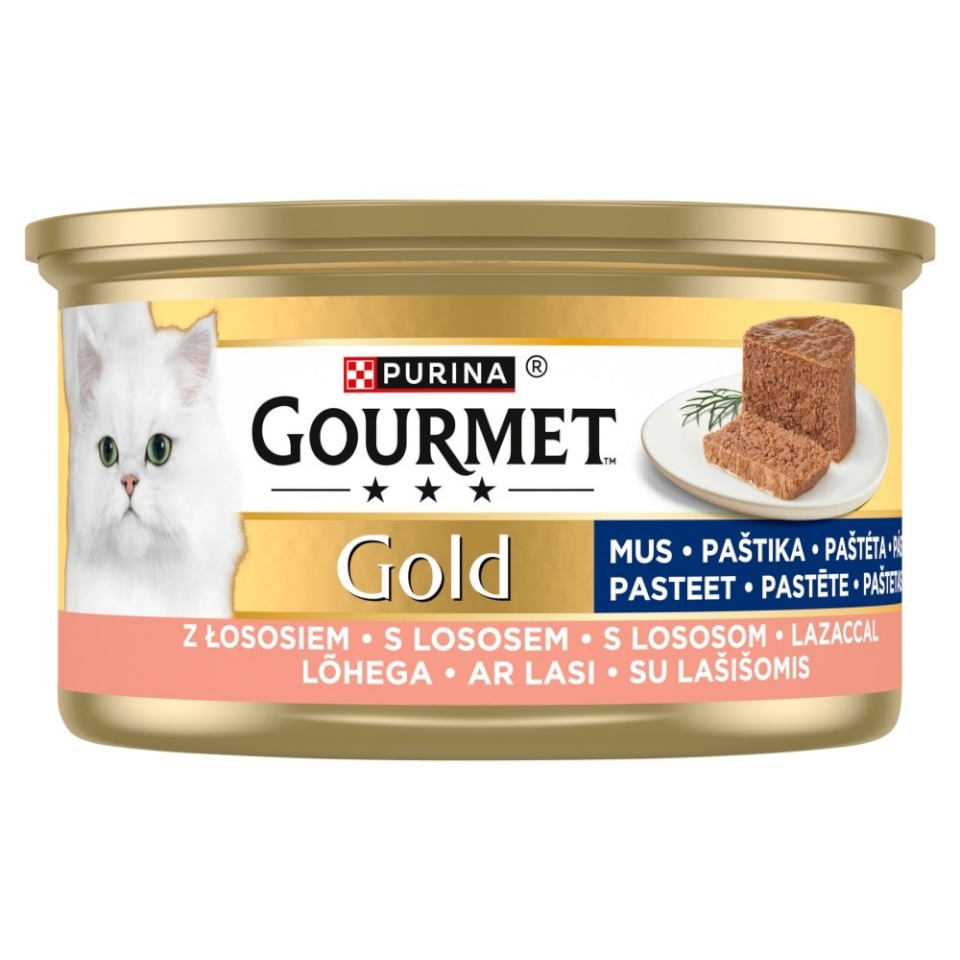 Purina Nestle kassitoit Gourmet kuldne Mousse with Salmon, 85g
