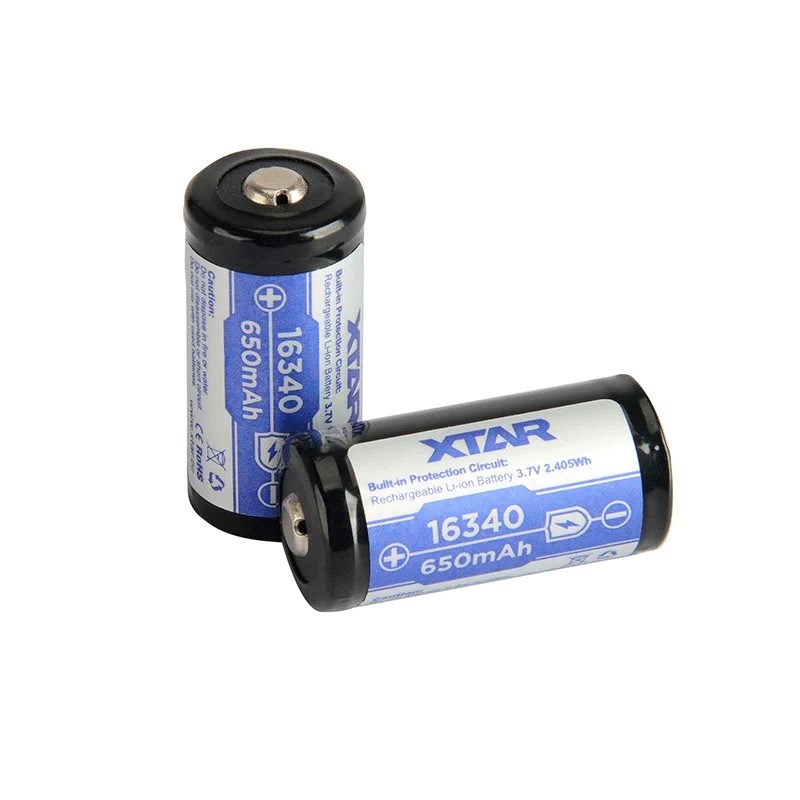 Xtar aku Battery 16340/R-CR123 3,7V Li-ion 650 mAh