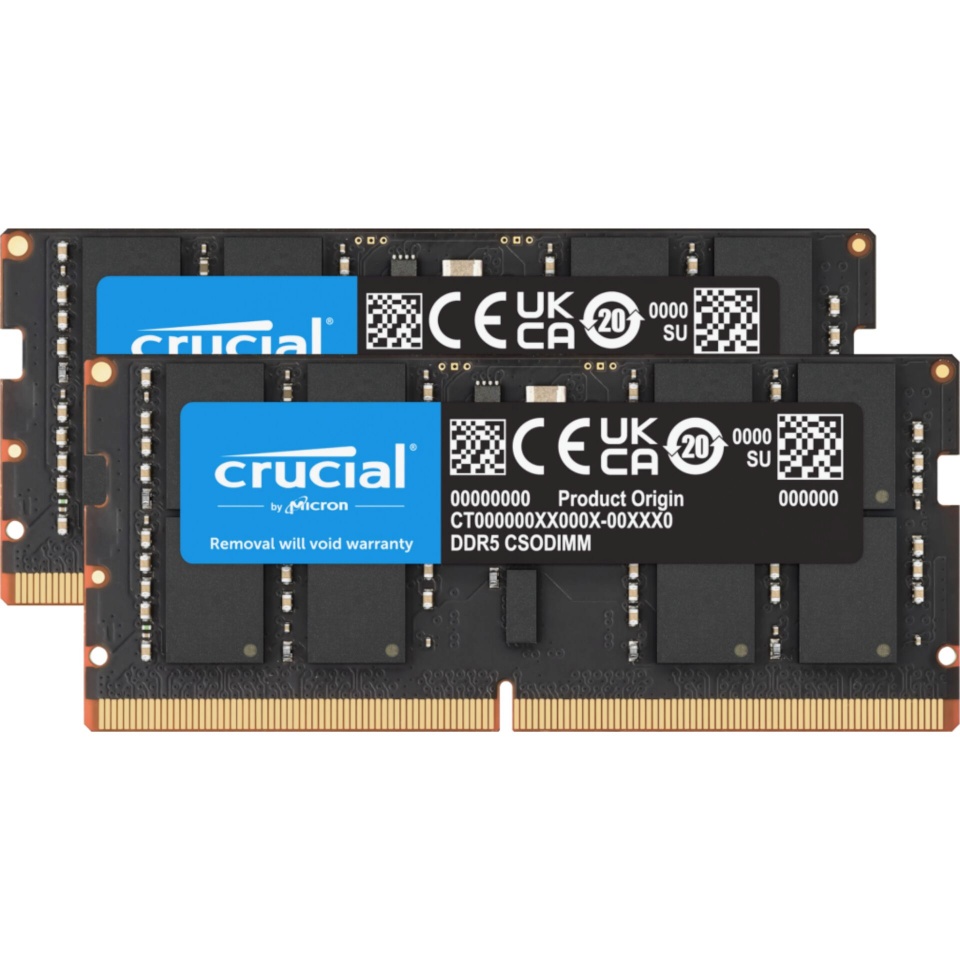 Crucial mälu DDR5-6400 Kit 64GB 2x32GB CSODIMM CL52
