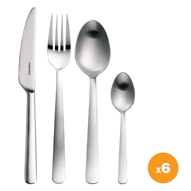 Fiskars söögiriistade komplekt Functional Form Cutlery Set, matt 24-osaline